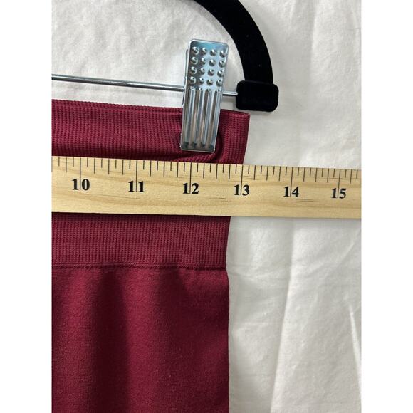 Kathy High Waisted Womens‎ Red Leggings Womens Size Small - Picture 4 of 8